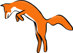 Leaping Red Fox
